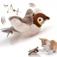 Juguete de Gato Interactivo Pájaro Volador Recargable Se Activada con Toca de Catnip - details 0