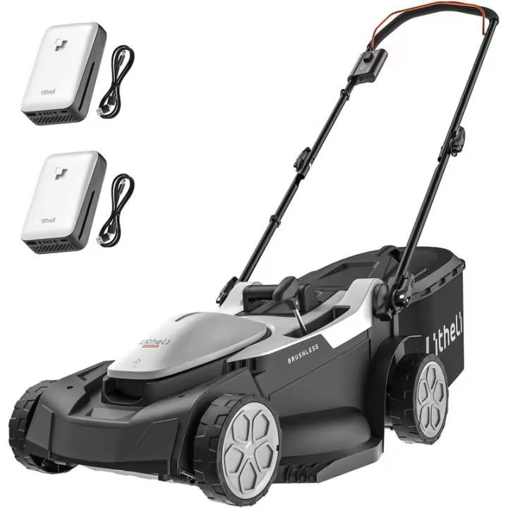 Cortacésped Inalámbrico y Ligero Litheli 18 pulgadas, 40V, Ajuste de Altura de 6 Posiciones para Jardín y Yardas - 1