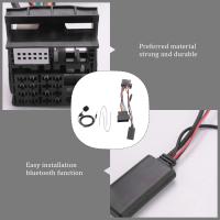 Cable auxiliar Bluetooth 5,0 para coche, micrófono, manos libres, adaptador de llamadas gratis para teléfono móvil, Peugeot Citroen C2 C5 RD4 - details 6