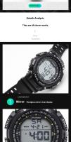 SHUNWAY 【 】 Reloj deportivo impermeable para exteriores para hombres y mujeres, reloj electrónico con luz nocturna para jóvenes - details 5
