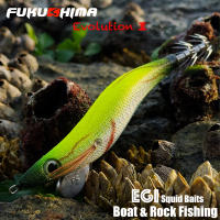 FUKUSHIMA 3,5 JIG DE CALAMAR EVOLUTION EGI Cebo de Madera para Camarones - details 4