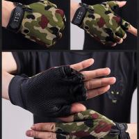 Guantes de gimnasio para levantamiento de pesas, ciclismo, entrenamiento de ejercicio, Fitness, transpirables y cómodos, 1 par - details 11