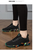 Zapatos deportivos transpirables zapatos casuales zapatos para correr transpirables de malla para mujer pareja moda versátil marea - details 25