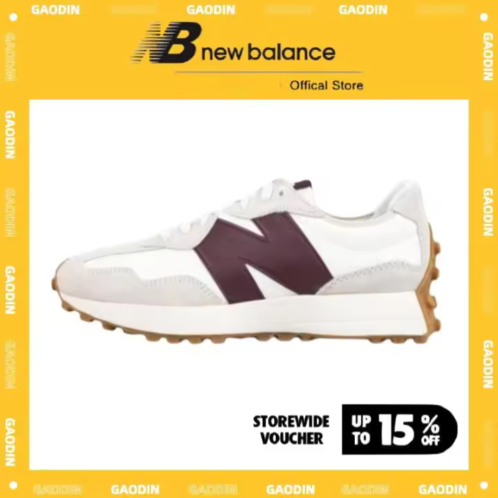 Leten 【100% Original】 NB327 Rojo para hombres y mujeres Retro Casual Running Shoes Zapatillas WS327KA Pegatinas de pared - 1