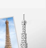Bloques de construcción de vista de calle de la torre de París, Mini Diamante, ensamblaje de piezas pequeñas, juguete - details 5