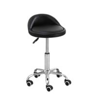 Taburete Giratorio Taburete de Bar Taburete de Trabajo Regulable en Altura 51-67cm Giratorio de imitación de Cuero Negro - details 8
