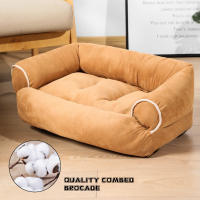 Cama tumbona lavable a máquina para mascotas, súper suave, felpa, esponjosa, calentamiento - details 3