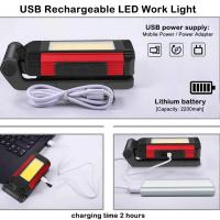 Linterna de Trabajo COB Magnética Luz Branca LED Recargable por USB Portátil Resistente al Agua - details 4
