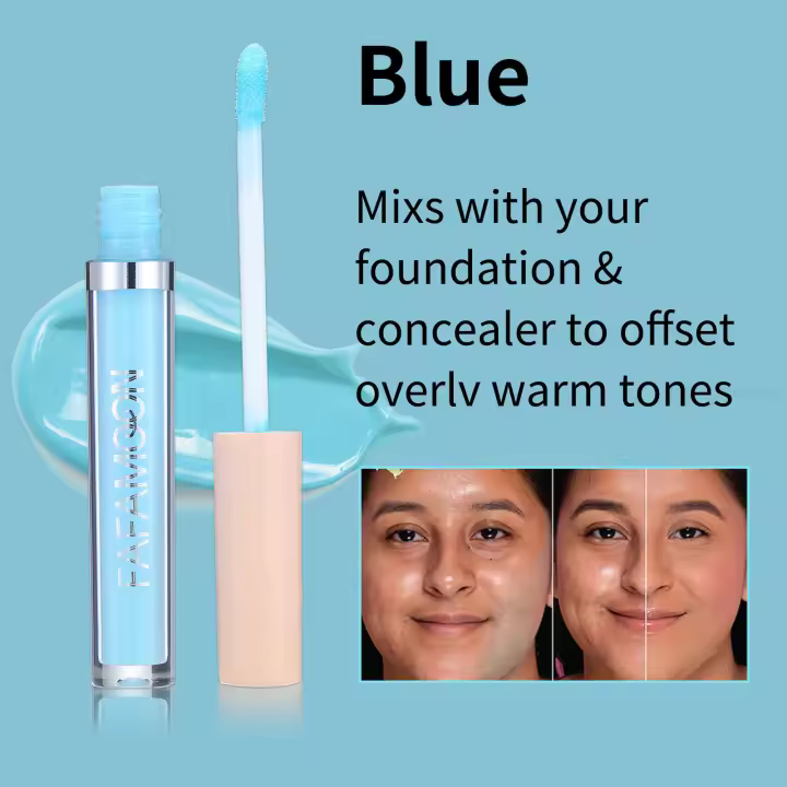 Corrector de 7 colores para ojos, ojeras, manchas rojas, marcas de acné, corrector líquido, base facial, cosméticos correctores de Color de piel - 1