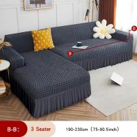 Funda de Sofá Seersucker 3D Funda Antideslizante con Estera para Dormitorio - details 4