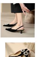 Sandalias de 3cm para mujer, tacones de aguja, tacones pequeños de 3cm - details 16