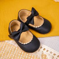 Nuevos zapatos Retro para caminar para bebé recién nacido, zapatos de princesa con lazo de Color sólido para primavera y otoño, parte inferior de goma suave antideslizante, informales para bebé - details 9