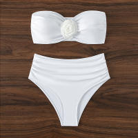 Top de bikini de verano para mujer, traje de baño sexy de cintura alta, DL432 - details 4