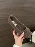 Zapatos individuales esponjosos de moda de gama alta nuevos zapatos planos de hadas con temperamento de brisa nocturna francesa zapatos de algodón de terciopelo de invierno femenino - details 37
