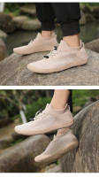 Tendón de res antideslizante zapatos de cabeza ancha para hombres y mujeres de moda y cómodos - details 14