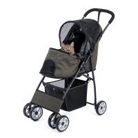 Carrito Plegable para Mascotas PAWZ Road de Acero Oxford con Ruedas Giratorias y Frenos para Perros y Gatos Material del Marco de Acero de Carbono - details 2