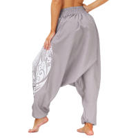 Pantalones harén con parte inferior caída para mujeres y hombres - details 14