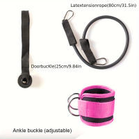 3pcs/Set Gym Ankle Straps Double D-Ring Adjustable Neoprene Padded Cuffs - details 3