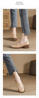 Zapatos de cuero con tacón grueso simple, suela suave, de 4 cm de altura, zapatos pequeños de cuero. - details 15