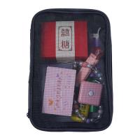 Neceser de viaje con cremallera de nailon Simple para mujer, bolsa de almacenamiento para baño, estuche de maquillaje, bolsa de almacenamiento de cosméticos de malla - details 17