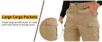 MAGCOMSEN-pantalones cargo para hombre, pantalones impermeables de campo, informales, ligeros, para trabajo, senderismo y pesca, primavera y verano - details 1