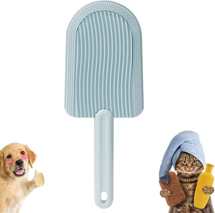 Cepillo para lengua de gato, peine para lengua de gato, cepillo para gatos nuevo 2024, cepillo para el cuidado de gatos de pelo largo o corto (azul) - 1