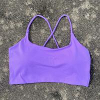 Sujetador deportivo con tirantes cruzados para mujer, Top corto de entrenamiento para yoga, Bralette de fitness de alto impacto, ropa interior acolchada para correr de talla grande - details 4