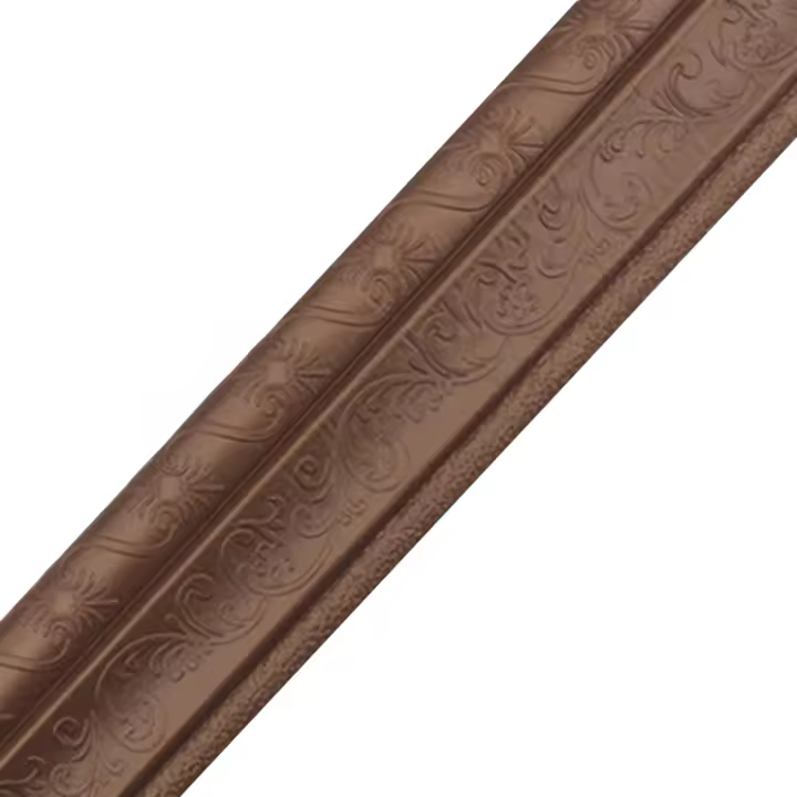 Moldura de Base de Pared Adhesiva y Flexible Edge de Pared de Espuma PE para Baño, Sala de Estar, Cocina Decoración de Paredes Ligera - 1