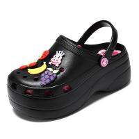 Sandalias clásicas para mujer, zapatillas de jardín, zapatos de playa informales negros, sandalias para el hogar - details 2
