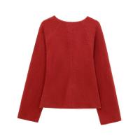 Primavera mujer moda abrigo sólido cuello pico manga larga cinturón cárdigan chaqueta mujer Casual Chic Slim mujer nuevo en abrigos Top - details 2