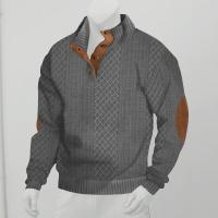 Otoño hombres cuello alto sudaderas casual pullover - details 4