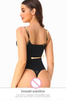 Body adelgazante sin costuras para mujer, camisola moldeadora de compresión, Tanga de entrepierna abierta, ropa interior moldeadora de cuerpo completo, cinturón de entrenamiento de cintura - details 3