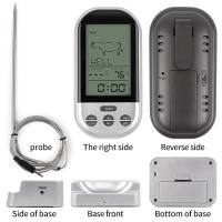 Sonda Digital inalámbrica para carne, termómetro para horno, parrilla, ahumador, barbacoa, alimentos, temporizador, alarma, herramientas de cocina - details 8