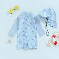 Traje de Baño de Bebé con Estampado de Ballena Rash Guard de Manga Larga - details 10