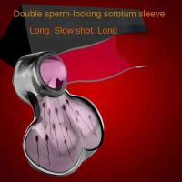 Leten Ring-juguetes sexuales para adultos y hombres, jaula para escroto, camilla de bolas, anillo masculino suave, retardante de eyaculación y erección - details 1