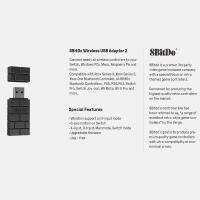 VAORLO-Adaptador inalámbrico Bluetooth 8Bitdo, receptor 2 para PS5, PS4, Xbox Series X/S, Windows, Mac, Nintendo Switch, controlador PS1 - details 2