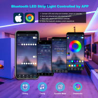 Luz de Tira LED Moderna GAHADA Control Remoto Bluetooth de 24 Teclas Colores de Sueño RGBIC - details 2