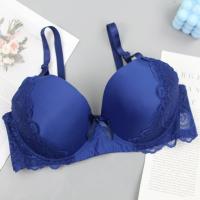Sujetador sexy de encaje, ropa interior de copa grande, estampado de espiga, algodón. - details 5