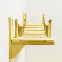Puente montado en la pared para gatos, casa de árbol para mascotas, hamaca de Sisal, escalera de paso, rascador poste, marco de escalada, muebles, juguete para gatos - details 3