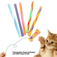 Palo de Juego de Primavera para Gatos Forma de Muñeca Interactiva Multicolor - details 0