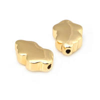 Espaciador de arco iris y Luna de latón, Color oro de 18K, paloma, estrella, nube, cilindro, pulsera ovalada, cuentas, fabricación de joyería, accesorios Diy - details 34
