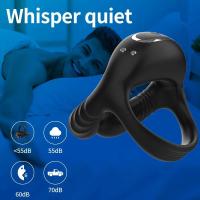 Leten Vibrador APP Control Anillo Vibrador Retraso Eyaculación Juguetes Sexuales para Hombres Pareja Anillo Dick Manga - details 8