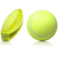 Pelota de tenis gigante para perro, juguete interactivo para masticar, inflable grande pelota de tenis, suministros para mascotas, juguetes para perros de grillo al aire libre, 24CM - details 3