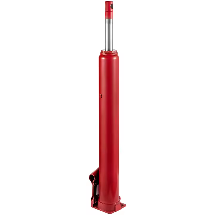 SucceBuy Gato hidráulico de brazo largo, capacidad de 4 toneladas (8818 libras), bomba de pistón único, base plana, recolector manual con mango para grúas de garaje y elevadores de motor, rojo - 1