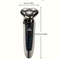 Afeitadora Eléctrica Recargable Limpieza Completa del Cuerpo, Aparador de Nariz y Barbilla, Cepillo de Limpieza Facial Para Hombres - details 0
