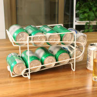 Estante de almacenamiento de bebidas de cerveza con diseño de construcción de estabilidad, organizador del hogar y estante de almacenamiento - details 3