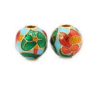Pulseras de Abalorios de Dáfodil de Brasso con Pintura de Aceite 4PCS Accesorios de Joyería DIY Hechos en China - details 10