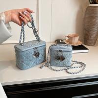 Nuevo bolso de mezclilla para mujer Xiaoxiangfeng diamante cadena caja temperamento versátil bolso de hombro bolso versátil de moda - details 3