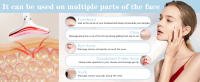 Varita de masaje de belleza para rostro y cuello, 3 modos - 9 frecuencias de vibración - LED - Calefacción, escultor facial 3 en 1 para el cuidado de la piel Terapia en casa Herramienta de masajeador facial para reafirmar y levantar la piel - details 1