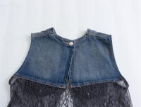- Chaleco vaquero para mujer con costuras, chaqueta corta, tops, primavera y verano, 2025 - details 7